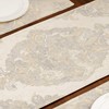 TOPLUXE Table Runner with Handmade Tassels, Luxury Damask Table Runner