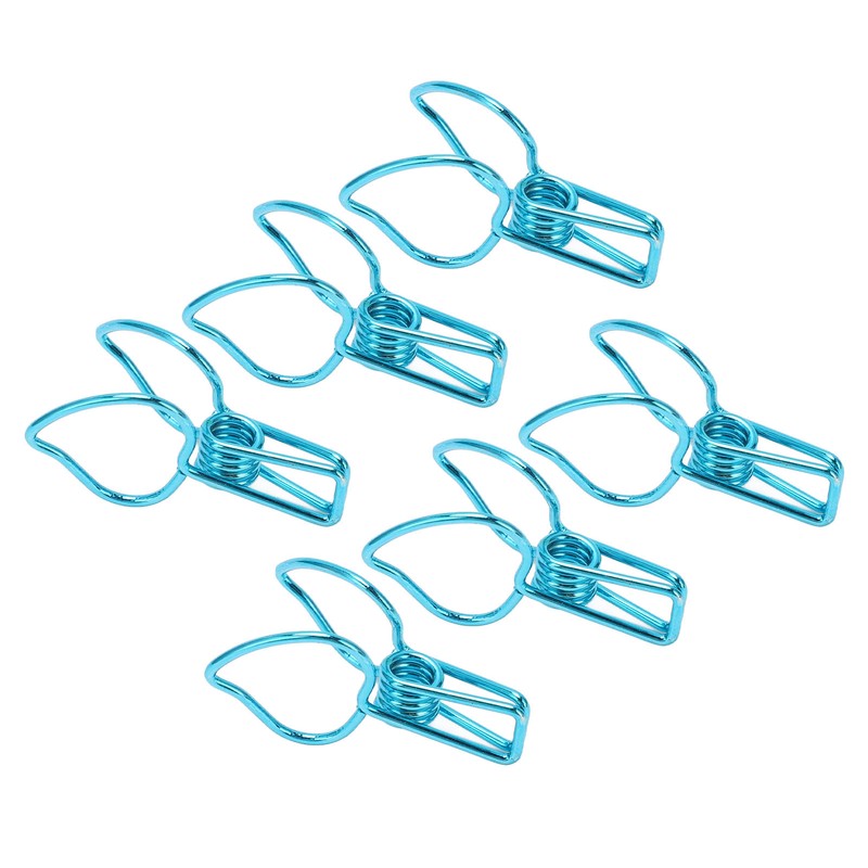 100pcs Binder Clips Cute Cartoon Peach Shape Metal Hollow Tail