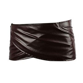 FangjunxianST Attack Titan Leather Skirt Short Brown Hookshot Belt Apron (Medium)