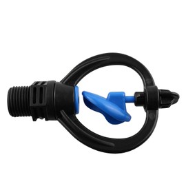 JCBIZ 6pcs 3/4" External Wire Impeller Butterfly Nozzle 360 Degree Automatic Rotation Sprinkler Irrigation Garden Water Misting Sprinkler Nozzle Watering Drippers Sprinklers