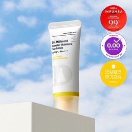 Dr. Different 베리어 밸런스 선블록 40ml 무기자차 선크림민감성 피부No백탁) Barrier Balance Sun Block 40ml Mineral Sunscreen for Sensitive Skin (No White Cast)