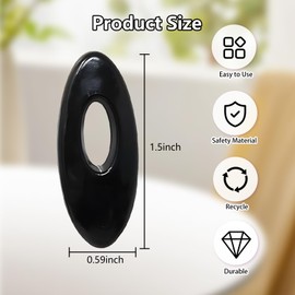 ZGGAZCA 20Pcs Hijab Pins for Women Black Double Pin Scarf Clips and Safety Locking Clip Accessories Small Stretchy Plastic Pin for Clothes and Scarf Secure Fasteners for Daily Wear