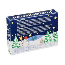 Sigro 20 Pieces Dolls Candles, 10 x 65 mm, Wax, White, One Size