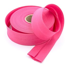 Craft Cult 40mm Wide Plain Bias Binding Tape - 25 Metre Roll (114 - Cerise Pink)