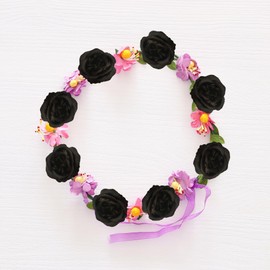 2.2''Artificial Satin Rose Flower Heads,80Pcs Silk Rose Heads Bulk,Fake Flower No Stem for DIY Flower Well,Artificial Stemless Black Roses Flowers Heads for DIY Crafts Bouquet (80, Black)