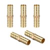 sourcing map 10mm or 3/8" ID Brass Barb Splicer Fitting,Straight