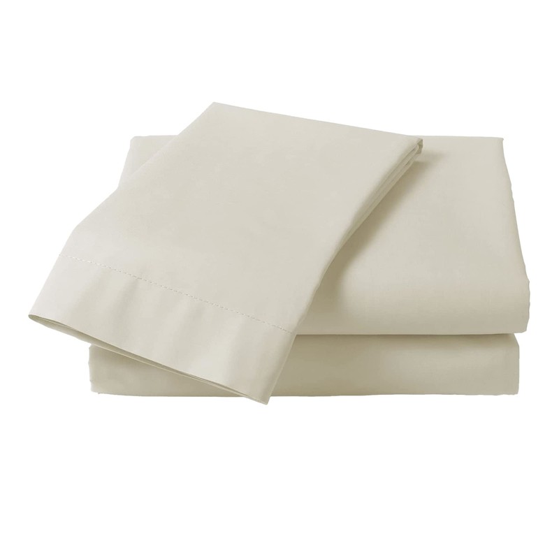 Percale White Double Flat Sheet