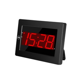 Timegyro Digital Wall Clock Battery Operated - LED Display Digital Alarm Clock Battery Powered Only, Brightness Adjustable, 12/24Hr