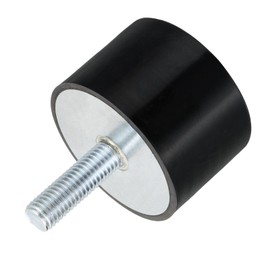 QUARKZMAN M12 Thread Rubber Mounts Vibration Insulators Cylindrical Shock Absorber with Bolts 60 x 40 mm