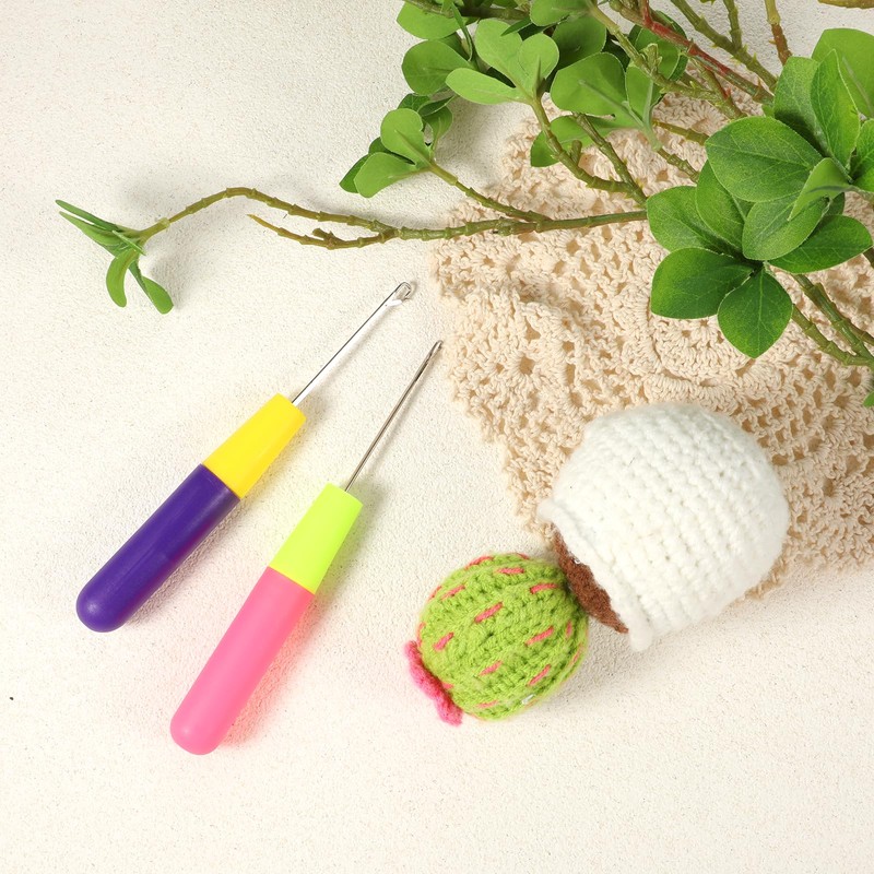 2 Packs Latch Hook Crochet Needle Latch Hook Tool, Latch