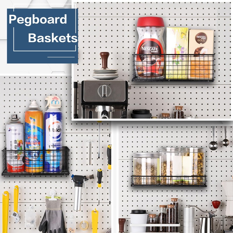 LIFEFAN Magnetic Basket Fridge Large Magnetic Pen Holder Whiteboard Metal