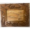 Koa Wood Handcrafted Picture Frame, HAWAII Design 4"x6"