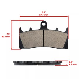Caltric Brake Pads for Suzuki GSXR1000 GSXR 1000 2001 2002 Front Brakes Motorcycle