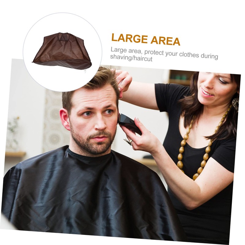 FOMIYES Portable Hair Cut Cape Waterproof Shaving Cape Multipurpose Hairdressing
