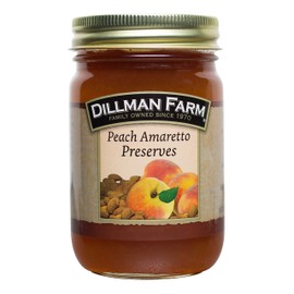 Dillman Farm Peach Amaretto Preserves, 16oz (Pack of 6)