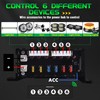 Wireless 6 Gang Switch Panel for Car, Multifunction Auxiliary Switch