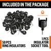Electric Fence Insulators Screw-in Wooden Posts - Suitable for Polytape