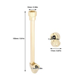 Juego de mandril de aire de 1/4 de pulgada Rosca interna Boquilla de bomba + Varilla de bomba Herramientas neumáticas Accesorio de inflador de neumáticos(1/4)