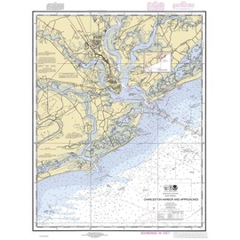 Charleston Harbor and Approaches 2010 - Nautical Map South Carolina - Custom Print - 1:80000-11521 - Reprint
