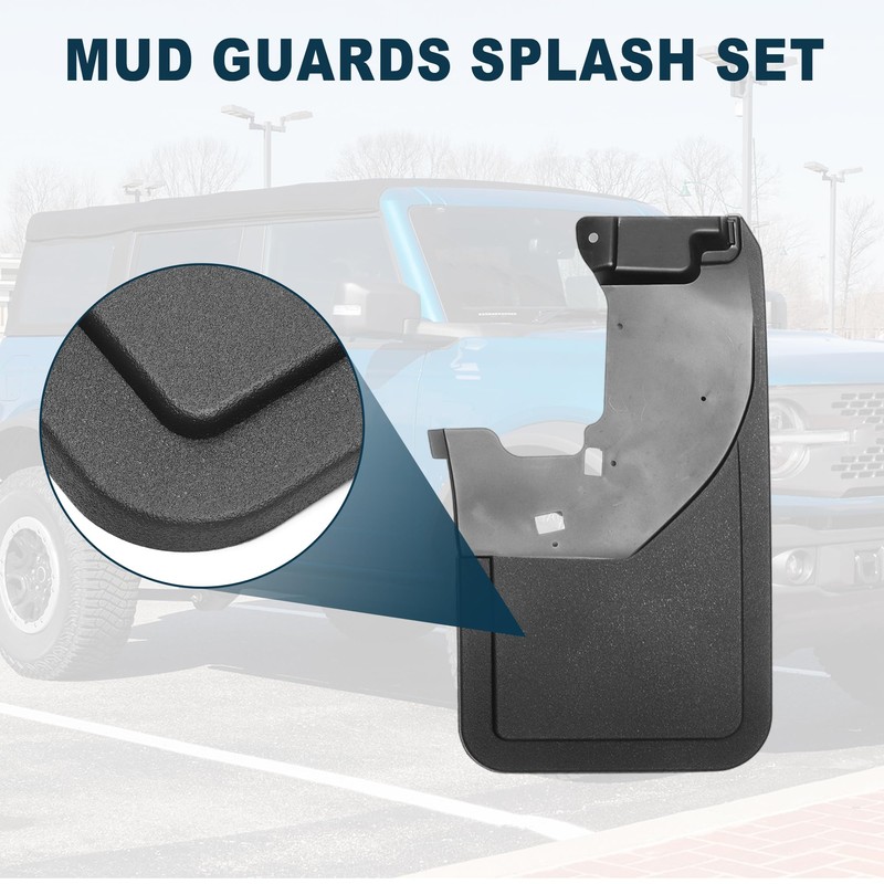 TUCKBOLD Mud Flap Splash Guard for Ford Bronco 4-Door 2022