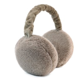 RUIKUNA Earmuffs Women Winter Black Ear Muffs Foldable Fluffy White Ear Warmers Girls Cute Ear Covers Adjustable Headbands Big (Brown)