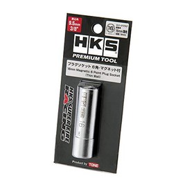 HKS 50004-AK001 Automotive Maintenance Tool Premium TOOL Plug Socket Hex 0.6 inch (16 mm) Thin Wall Type (with Magnet)