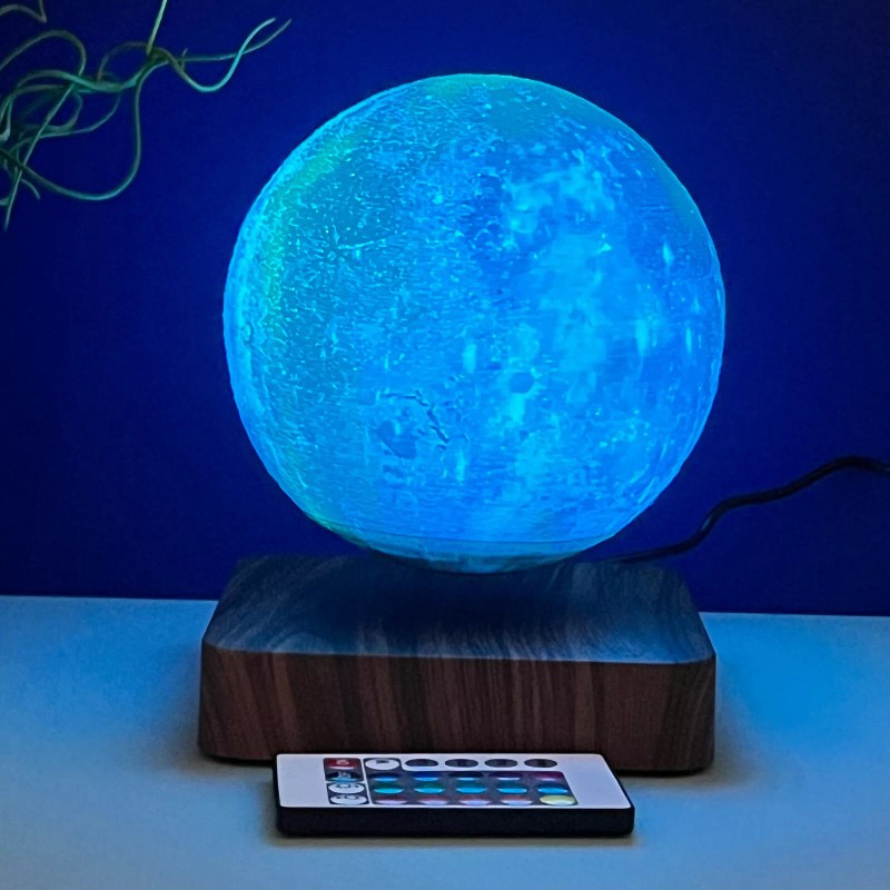 ENAPY Magnetic Levitating & Spinning Colorful Galaxy Night Lamp -