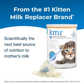 Pet-Ag KMR Kitten Milk Replacer Powder - 12 oz, Pack of 3 - Powdered Kitten Formula with Prebiotics, Probiotics & Vitamins for Kittens Newborn to Six Weeks Old - Easy to Digest