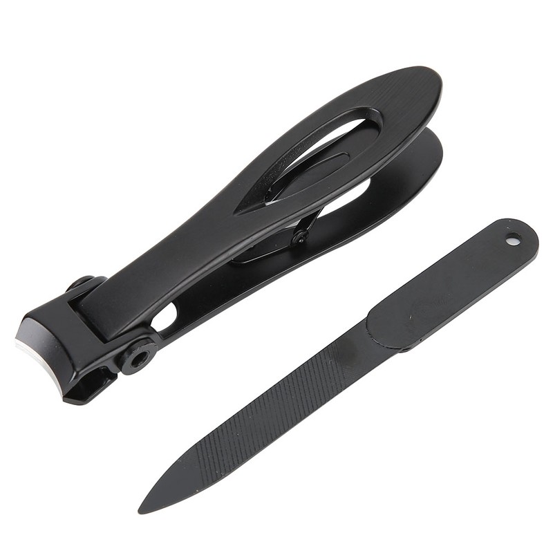 2Pcs/Set Large Stainless Steel Nail Clipper Finger Cutter Trimmer Nail