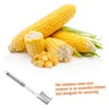 ULTECHNOVO Stainless Steel Corn Peeler Tool with Long Handle for