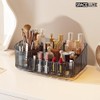 SpaceLuxe Makeup Organizer with Drawers and 360° Rotating Brush Holder,