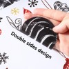 Vellibring 136 PCS Christmas Window Clings Stickers Winter Snowflakes Merry