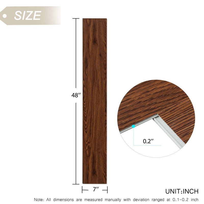 MIRUO SPC Vinyl Plank Flooring 9 Pieces Easy DIY Luxury