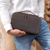Polare Full Grain Leather Travel Sunglasses Organizer Case, Multiple Pairs