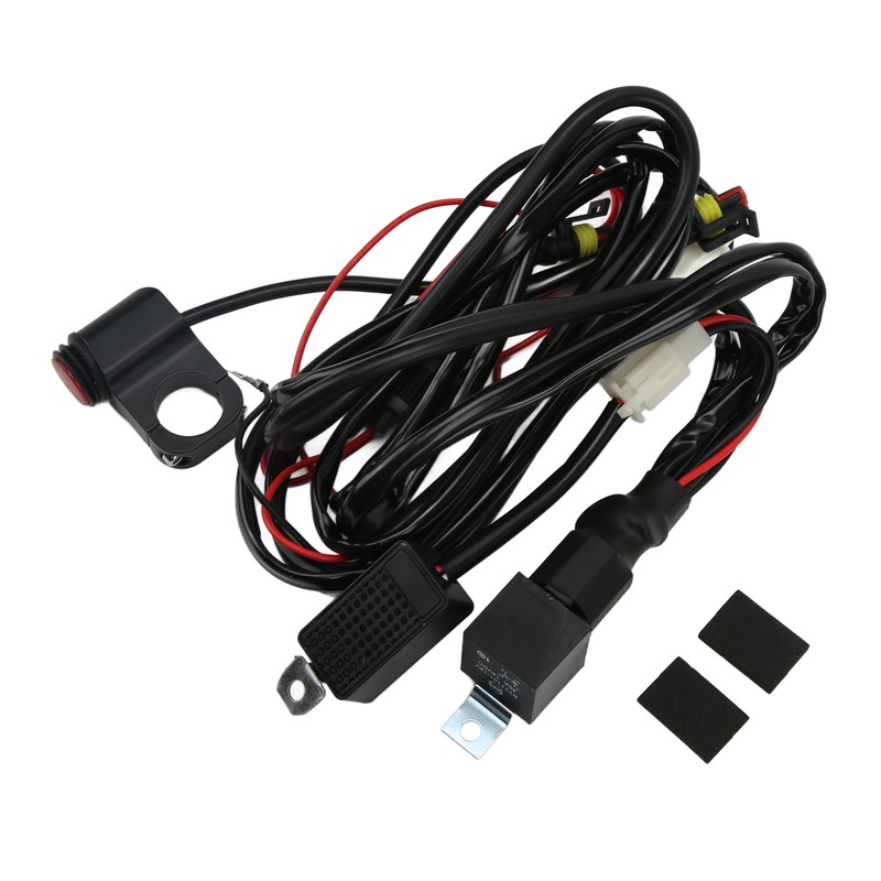 13ft LED Light Switch Wiring Harness 14AWG 1‑to‑2 with Relay