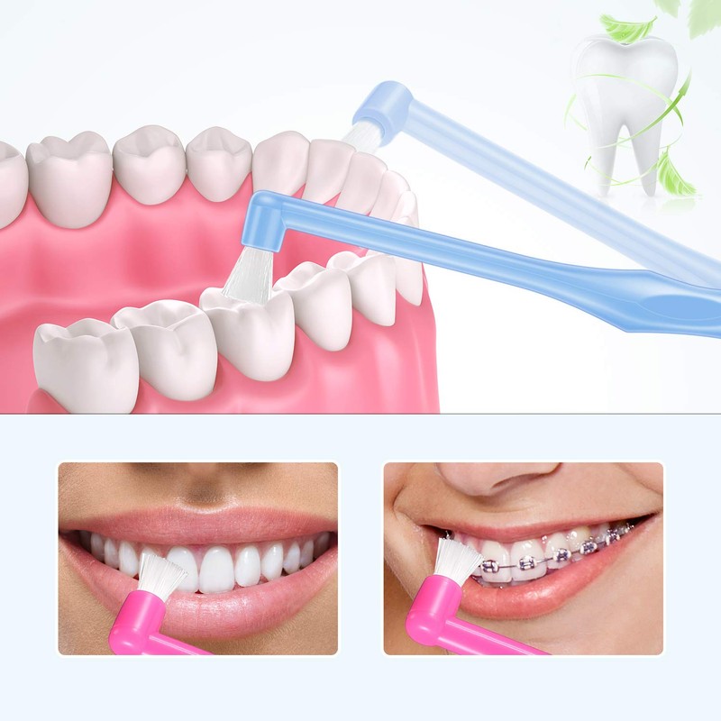 Boao 6 Pieces Tuft Toothbrush Tufted End-tuft Soft Trim Single