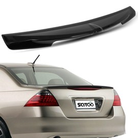 SCITOO Glossy Black Spoiler Wing Body Kit Compatible with 2006-2007 for Honda Accord Rear Trunk Spoiler Wing Splitter Chin Exterior Diffuser