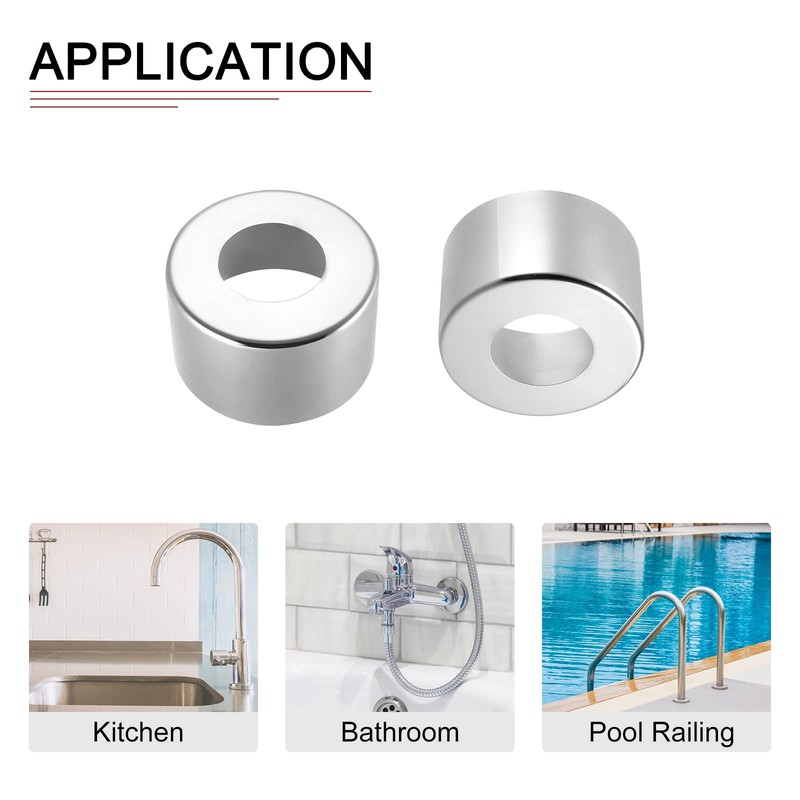 DTGN 66x40mm(DxT) Round Escutcheon Plate - Good for Bathroom Kitchen