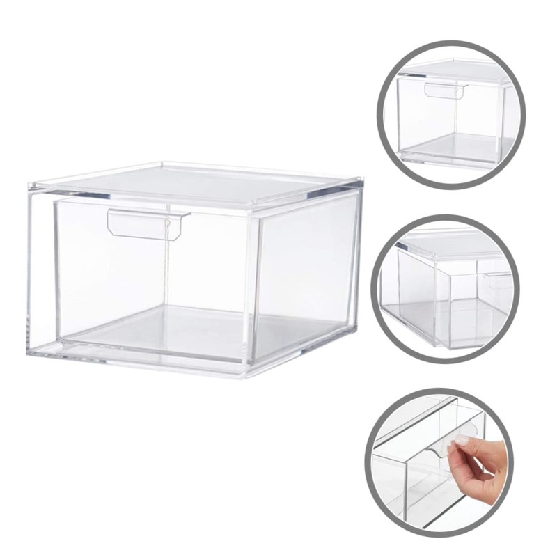 CHILDWEET Stackable Storage Drawers Plastic Storage Bins Organizing Box for