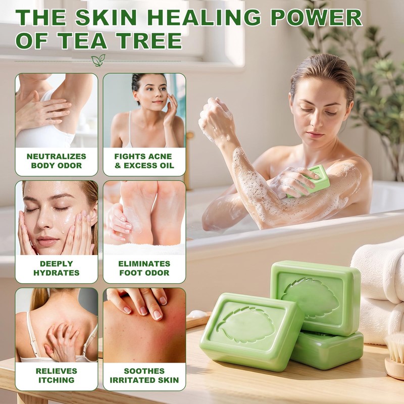 Tea Tree Soap, Tea Tree Oil Body Wash Soap Bar