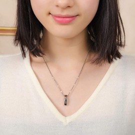 純チタン磁気ネックレス ピュアループオズ クリスプ（プラチナカラー）45cm