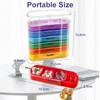 DQZSY Stackable Pill Organizer 4 Times a Day Pill Organizer
