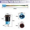 Yakamoz Led Latching Push Button Switch - 2Pcs 16mm SPDT