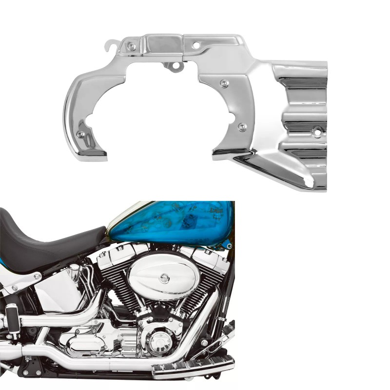 TCMT Chrome Engine Transmission Interface Cover Fit For Harley Softail