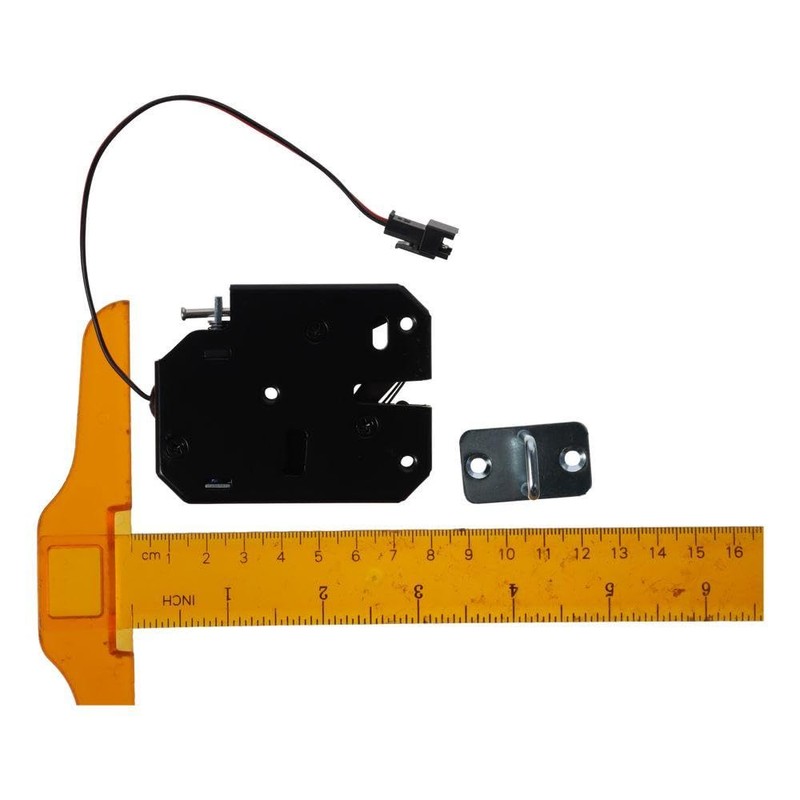SSHHUI DC 12V 2A Electric Latch Lock, Cabinet Electromagnetic Lock,