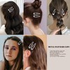 Cptots 48 PCS Small Metal Barrettes For Women Non Slip