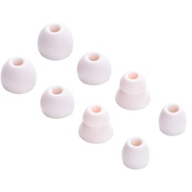 Zotech 4 Pairs Replacement Eartips Silicone Earbuds Buds Set for Powerbeats Pro Beats Wireless Earphone Headphones (Ivory)