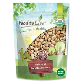 Food to Live Organic Pinto Beans, 5 Pounds, Non-GMO, Frijioles Pintos, Whole Dried Beans, Sproutable, Vegan, Kosher, High in Iron, Potassium, Fiber, Protein, Perfect for Stews, Burritos, Tacos, Chili
