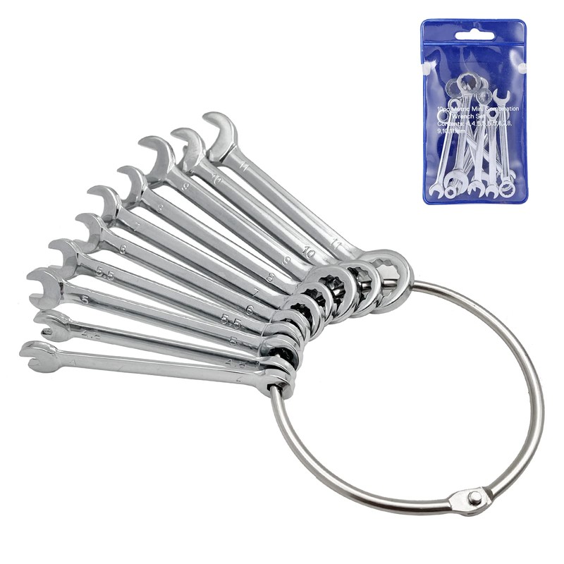 QYQRQF 20pcs Mini Wrench Set Open End Wrench Ignition Wrench