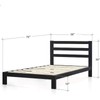 Simple Modern Bedframe: Ol' Reliable - Size: Black Full, Ships
